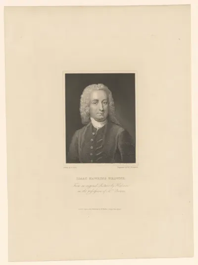 Portret van Isaac Hawkins Browne