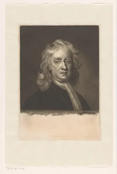 Portret van Isaac Newton