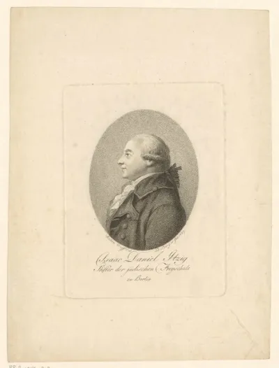 Portret van Isaak Daniel Itzig