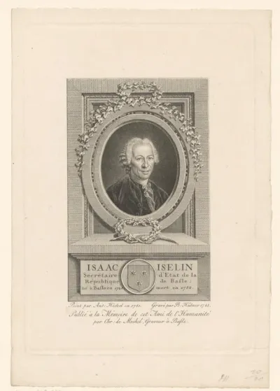 Portret van Isaak Iselin