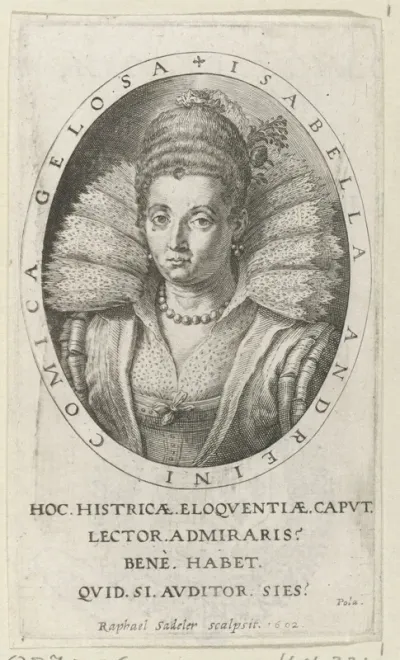 Portret van Isabella Andreini