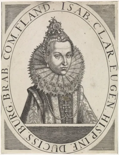 Portret van Isabella Clara Eugenia, infante van Spanje