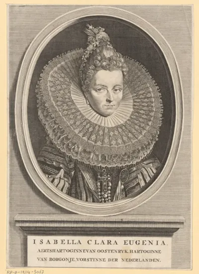 Portret van Isabella Clara Eugenia, infante van Spanje