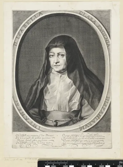 Portret van Isabella Isabella Clara Eugenia als non