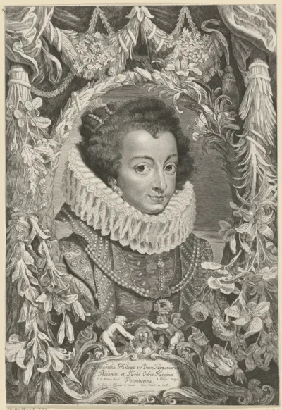 Portret van Isabella van Bourbon