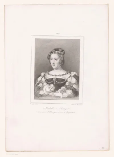 Portret van Isabella van Portugal