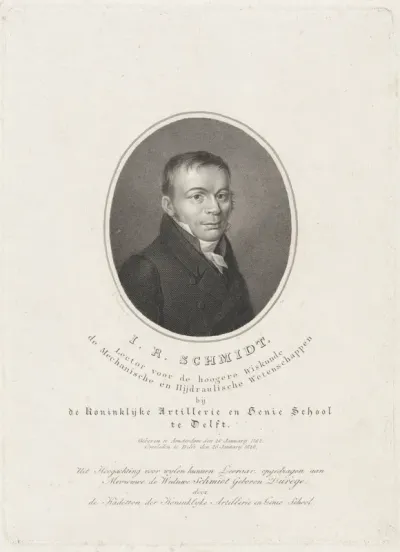 Portret van Izaak Riewert Schmidt