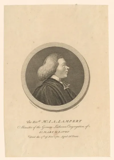 Portret van J.A. Lampert