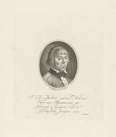 Portret van J.B. baron van den Heuvel