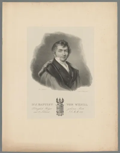 Portret van J. Baptist von Wenzel