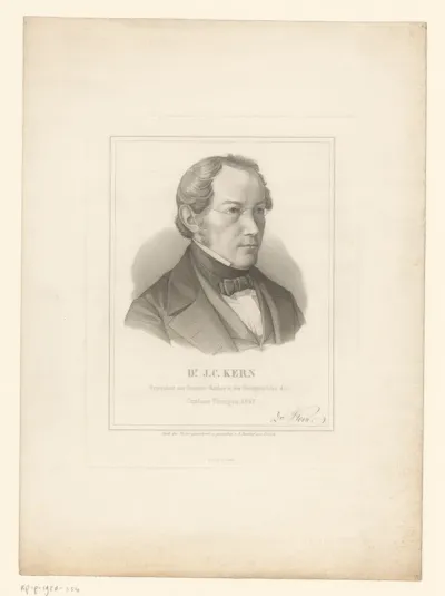 Portret van J.C. Kern