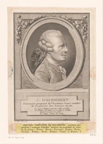 Portret van J. D'Alembert