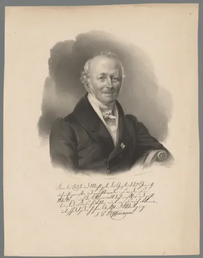 Portret van J.G. Hoffmann
