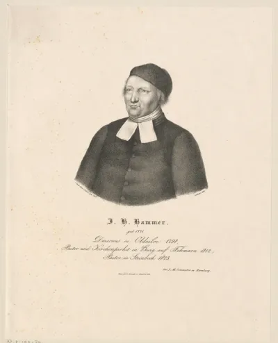 Portret van J.H. Hammer