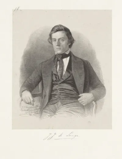 Portret van J.J. de Lange