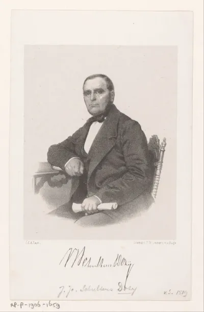 Portret van J. Jc. Schultens Dozy