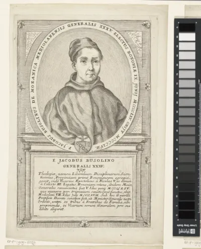 Portret van Jacob Bassolini, 35ste Minister Generaal van de franciscaner orde