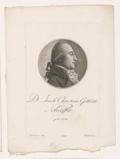 Portret van Jacob Christian Gottlieb von Schaeffer