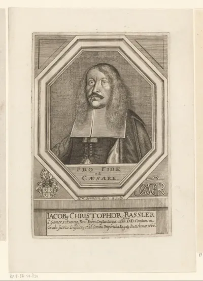 Portret van Jacob Christoph Rassler von Gammerschwang
