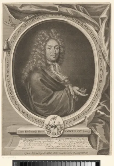 Portret van Jacob Conrad Brunner