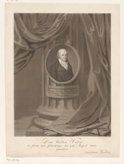 Portret van Jacob Ernst Friedrich Berlin