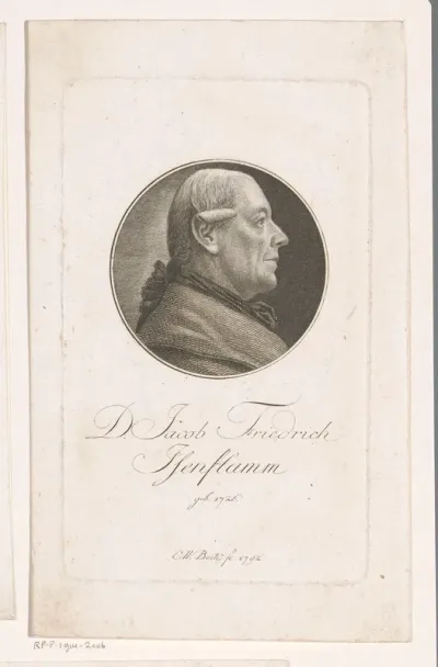 Portret van Jacob Friedrich Isenflamm