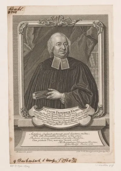 Portret van Jacob Friedrich Krahl