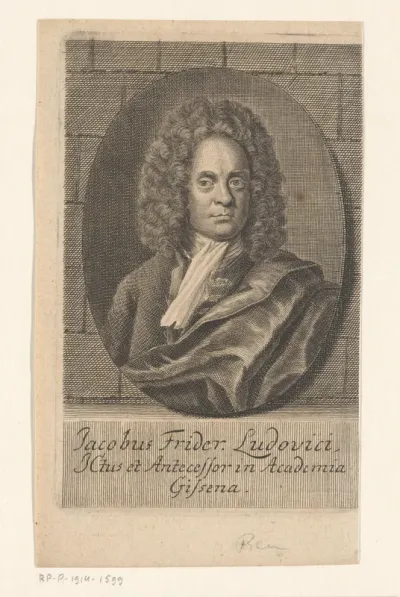 Portret van Jacob Friedrich Ludovici