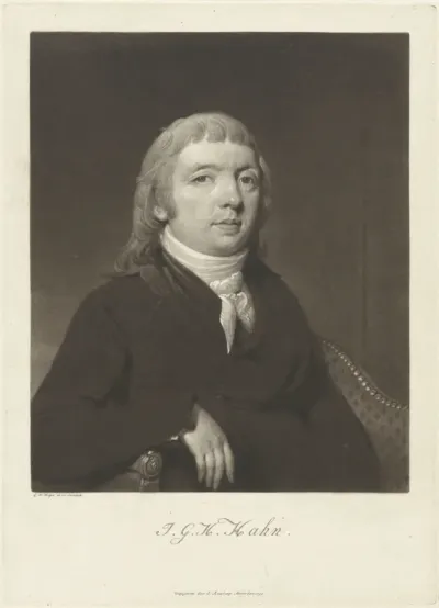 Portret van Jacob George Jeronimo Hahn