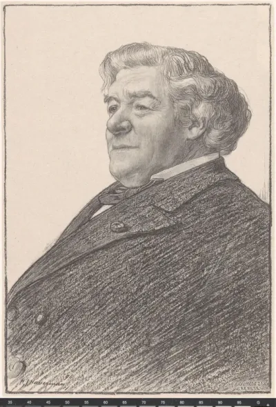 Portret van Jacob Heinrich Krelage