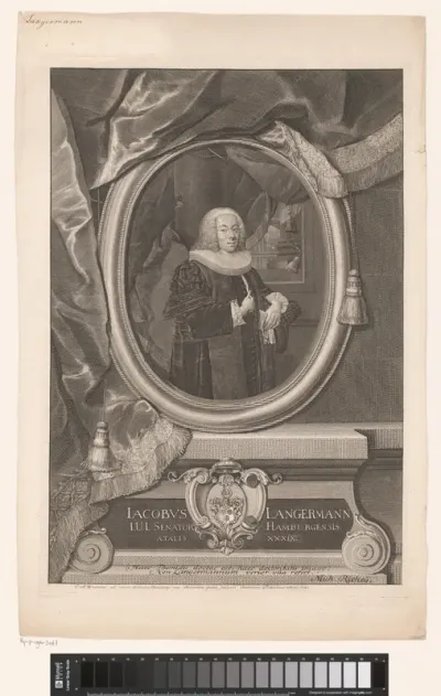Portret van Jacob Langermann