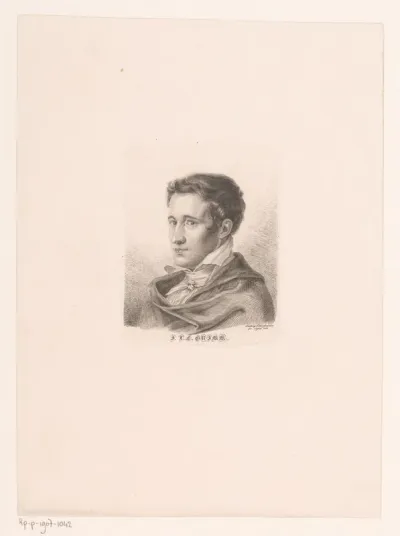 Portret van Jacob Ludwig Karl Grimm