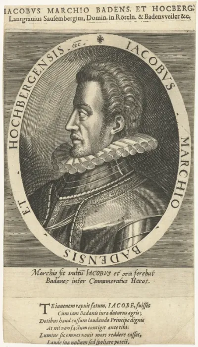 Portret van Jacob markgraaf van Baden-Hachberg