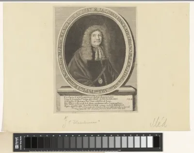 Portret van Jacob Pancratius Bruno op 58-jarige leeftijd