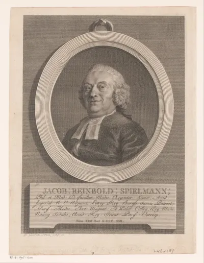 Portret van Jacob Reinbold Spielmann