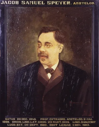 Portret van Jacob Samuel Speyer, hoogleraar Sanskrit en zijn Letterkunde te Leiden