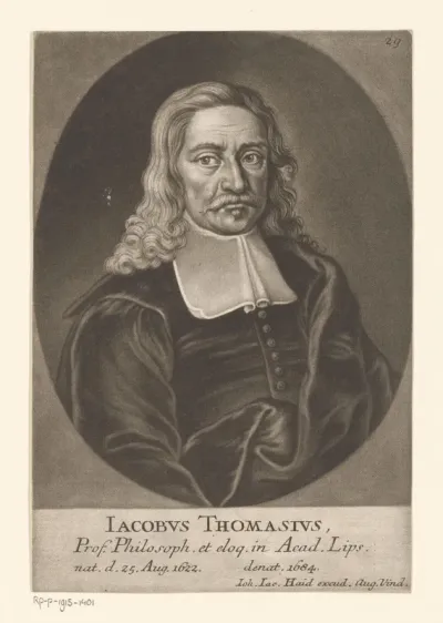 Portret van Jacob Thomasius