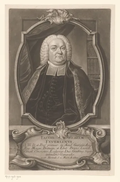 Portret van Jacob Wilhelm Feuerlein