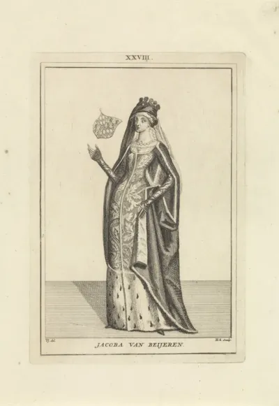 Portret van Jacoba van Beieren, gravin van Holland, Zeeland en Henegouwen