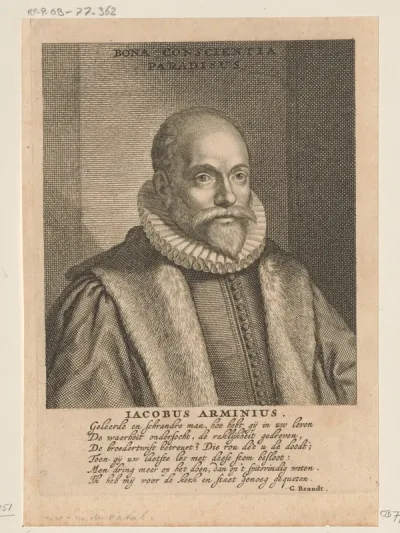Portret van Jacobus Arminius