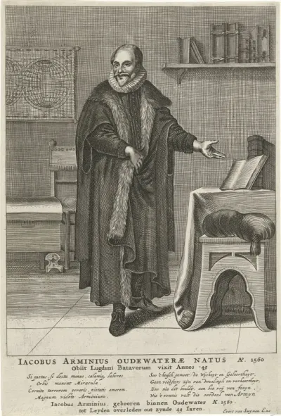 Portret van Jacobus Arminius