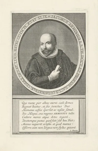 Portret van Jacobus Arminius