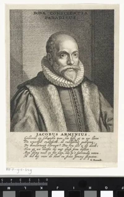 Portret van Jacobus Arminius