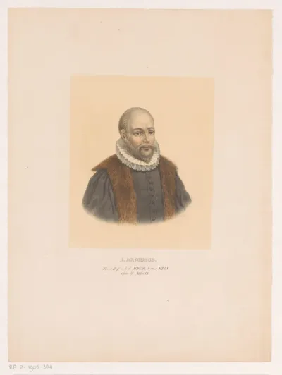 Portret van Jacobus Arminius