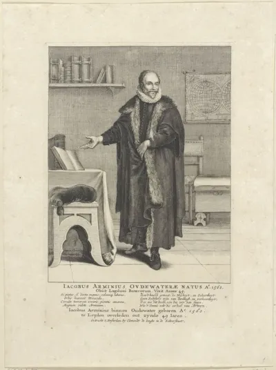 Portret van Jacobus Arminius