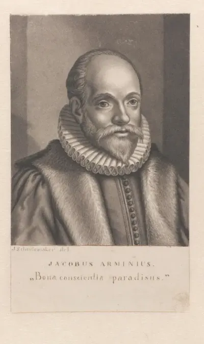 Portret van Jacobus Arminius