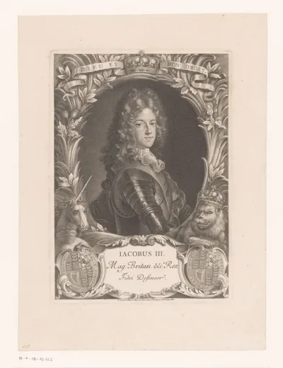 Portret van Jacobus Frans Eduard Stuart, prins van Wales