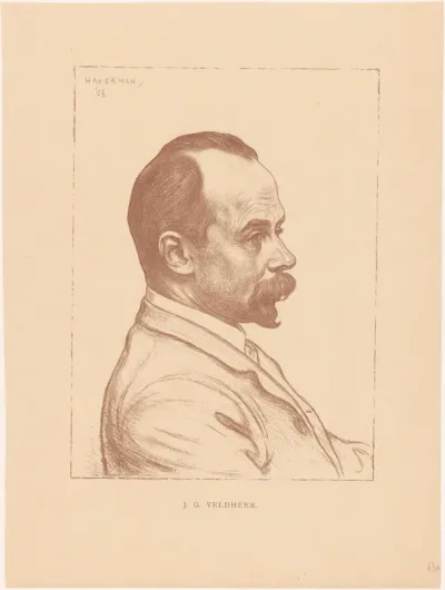 Portret van Jacobus Gerardus Veldheer