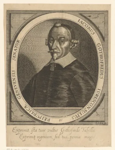 Portret van Jacobus Gothofredus
