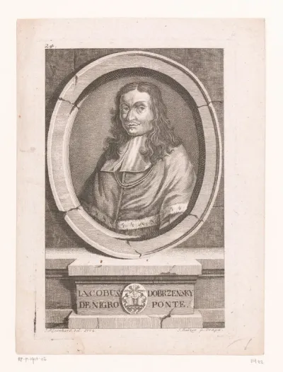 Portret van Jacobus Johannes Wenceslaus Dobrzensky